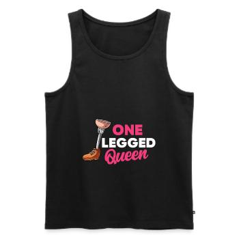 Bein Amputiert Arm Kämpfer Geschenk - Männer Premium Bio Tank Top - Schwarz - Vorne - Michal (187cm)