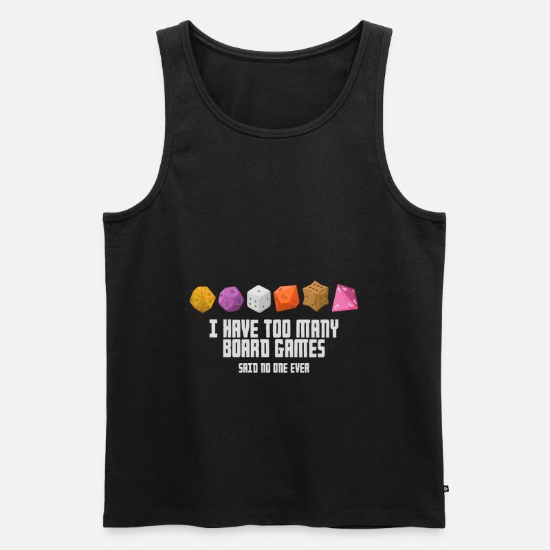 Brettspiel - Männer Premium Bio Tank Top - Schwarz