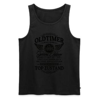 Oldtimer Baujahr 1995 Jahrgang Geburtstag Geschenk - Männer Premium Bio Tank Top - Schwarz - Vorne - Michal (187cm)