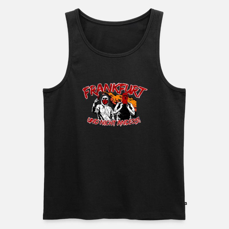 Frankfurt und nicht anders UPDATE - Männer Premium Bio Tank Top - Schwarz