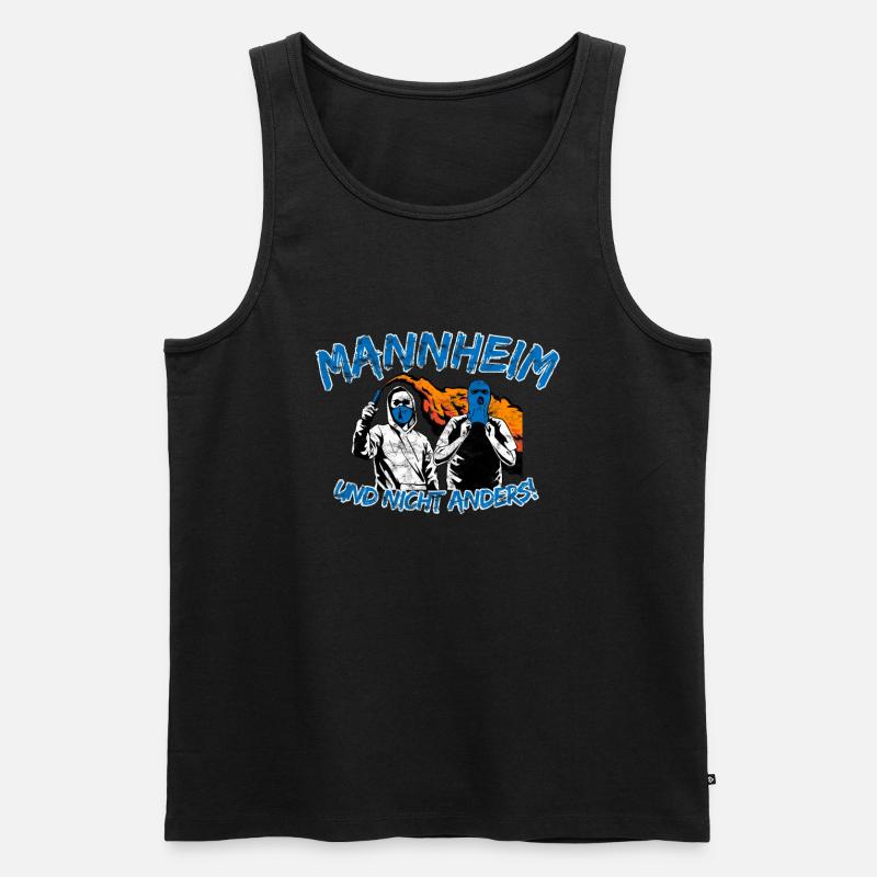 Mannheim und nicht anders UPDATE - Männer Premium Bio Tank Top - Schwarz