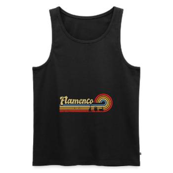 Flamenco - Männer Premium Bio Tank Top - Schwarz - Vorne - Michal (187cm)