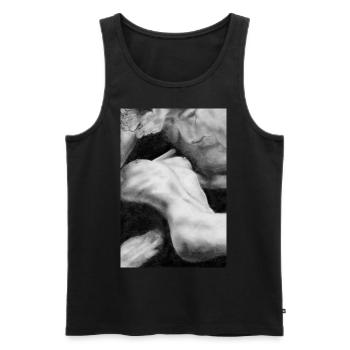 Liebespaar - Männer Premium Bio Tank Top - Schwarz - Vorne - AI Model Male 178 light (178cm)