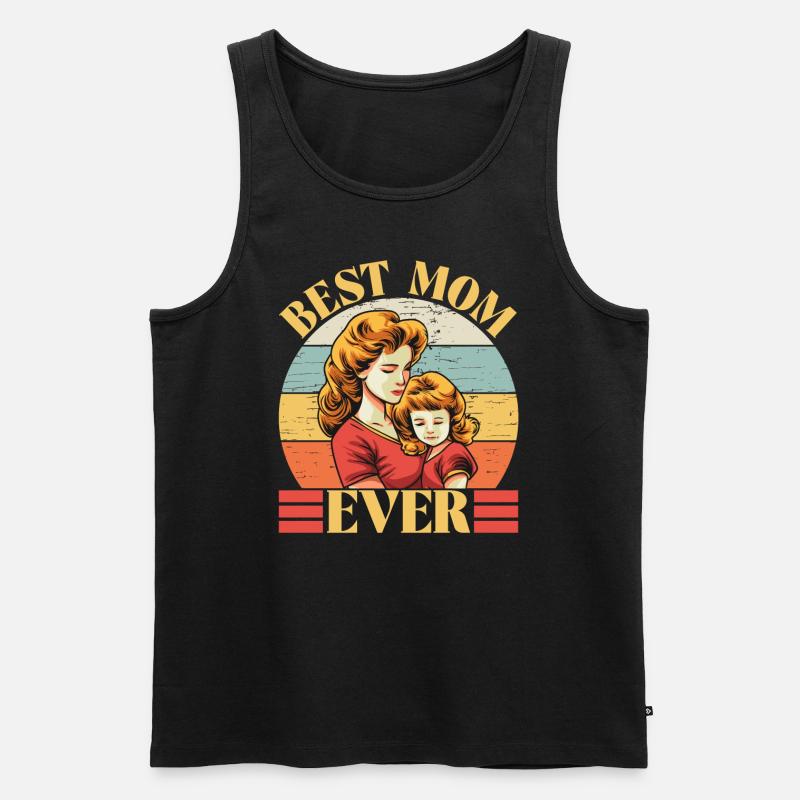 Beste Mutter aller Zeiten - Männer Premium Bio Tank Top - Schwarz