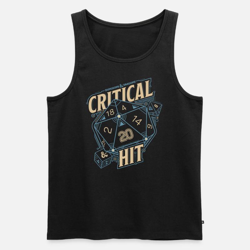 Dungeons And Dragons D20 Cube Critical Hit - Débardeur bio Premium Homme - noir