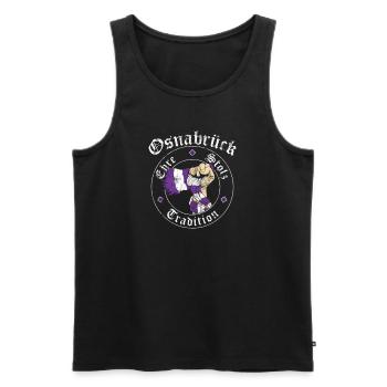 Osnabrück Ehre Stolz Tradition No II - Männer Premium Bio Tank Top - Schwarz - Vorne - Michal (187cm)
