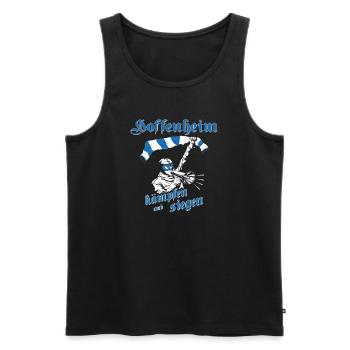 Hoffenheim kämpfen und siegen No II - Männer Premium Bio Tank Top - Schwarz - Vorne - AI Model Male 178 light (178cm)