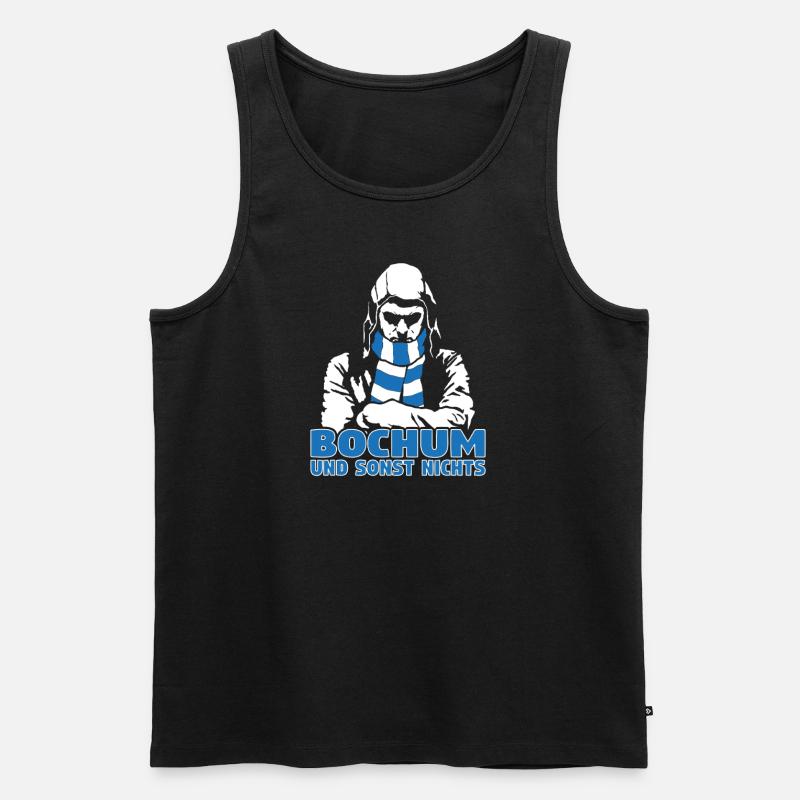 Bochum und sonst nichts - Männer Premium Bio Tank Top - Schwarz