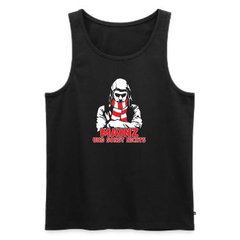 Mainz und sonst nichts - Männer Premium Bio Tank Top - Schwarz - Vorne - Michal (187cm)