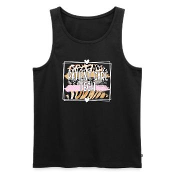 Patient Care Technician Nursing Technician - Men's Premium Organic Tank Top - black - Front - Michal (187cm)