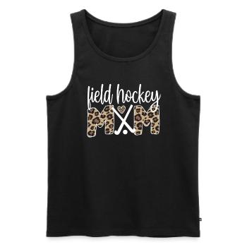 Fière maman de hockey sur gazon maman joueuse de hockey sur gazon - Débardeur bio Premium Homme - noir - Devant - Michal (187cm)