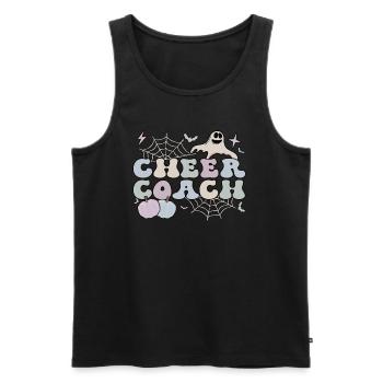 Cheer Coach Halloween Cheerleading Coach Cadeaux - Débardeur bio Premium Homme - noir - Devant - Michal (187cm)