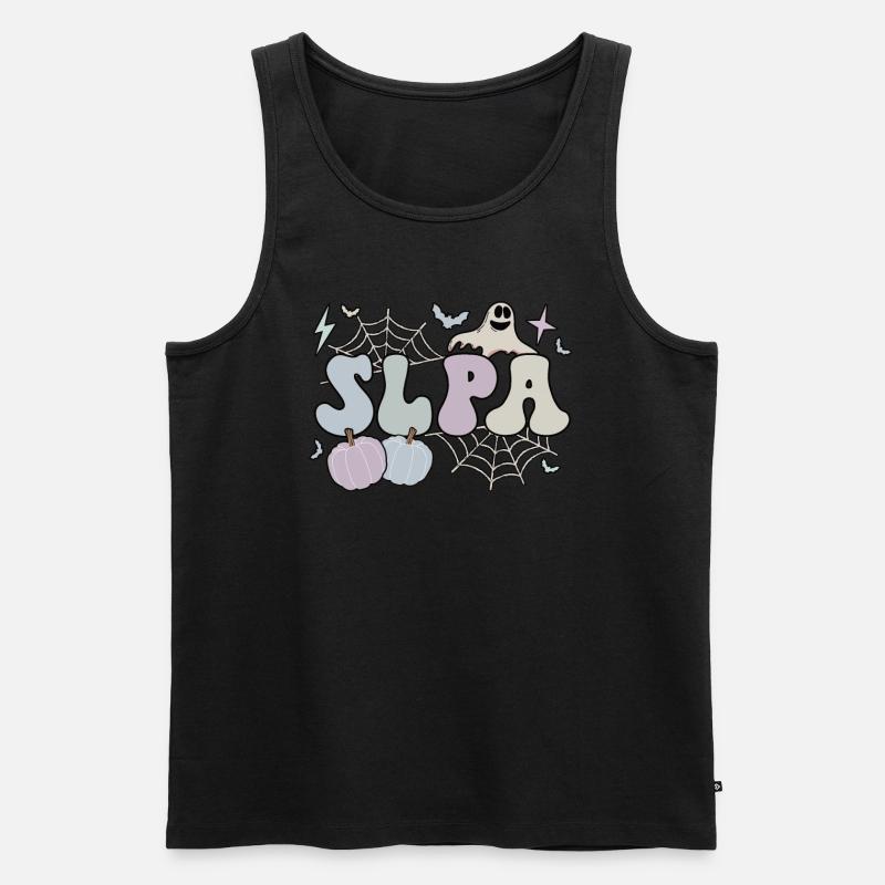 Speech Language Pathologist Assistant Halloween - Men's Premium Organic Tank Top - black