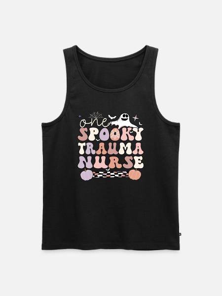 Trauma Nurse Halloween Emergency Trauma Nursing - Männer Premium Bio Tank Top - Schwarz