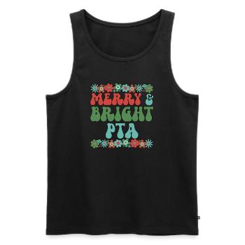 Physical Therapist Assistant Christmas PTA Xmas - Men's Premium Organic Tank Top - black - Front - AI Model Male 178 light (178cm)