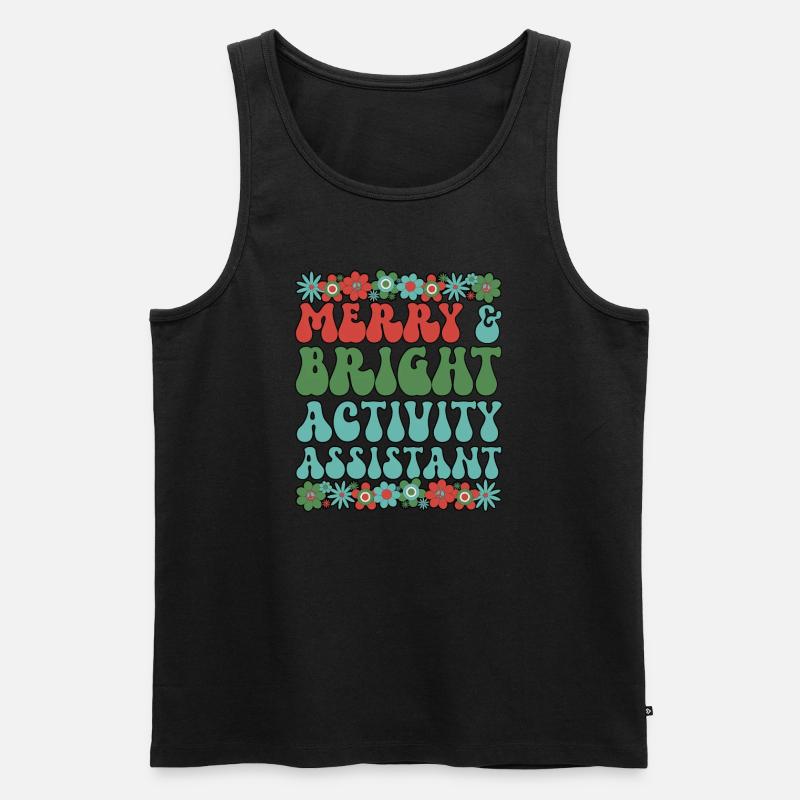 Activity Assistant Christmas Activity Professional - Männer Premium Bio Tank Top - Schwarz
