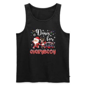 Great Dane Christmas Golden Dog Gift - Men's Premium Organic Tank Top - black - Front - Michal (187cm)
