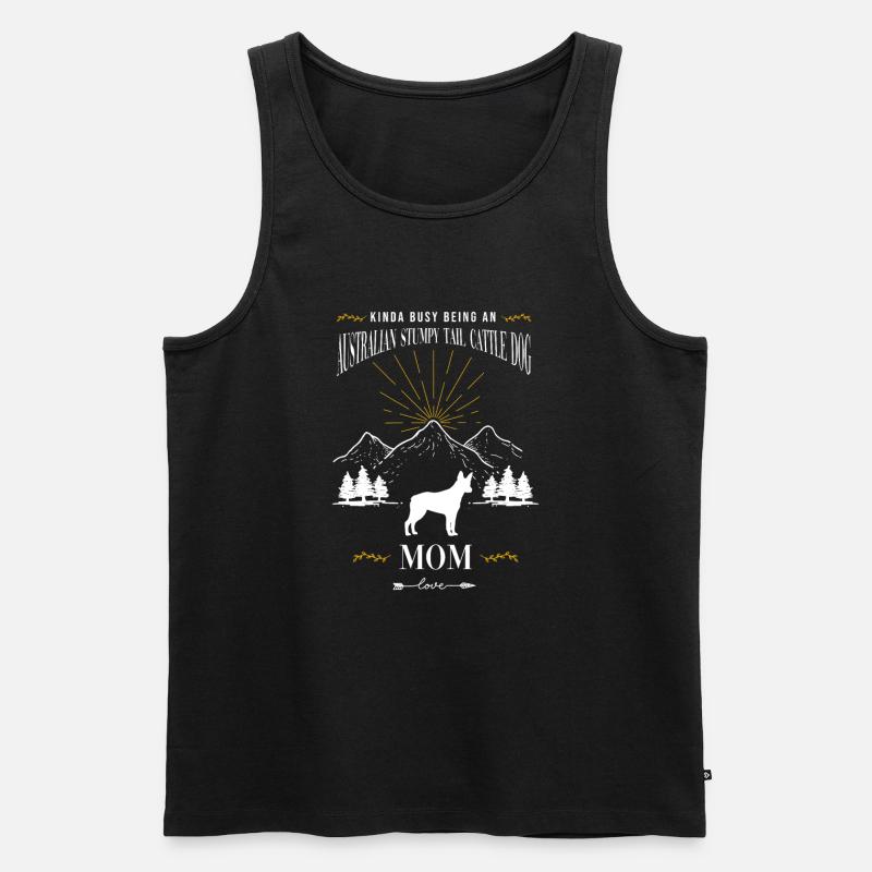 Australian Stumpy Tail Cattle Dog - Männer Premium Bio Tank Top - Schwarz