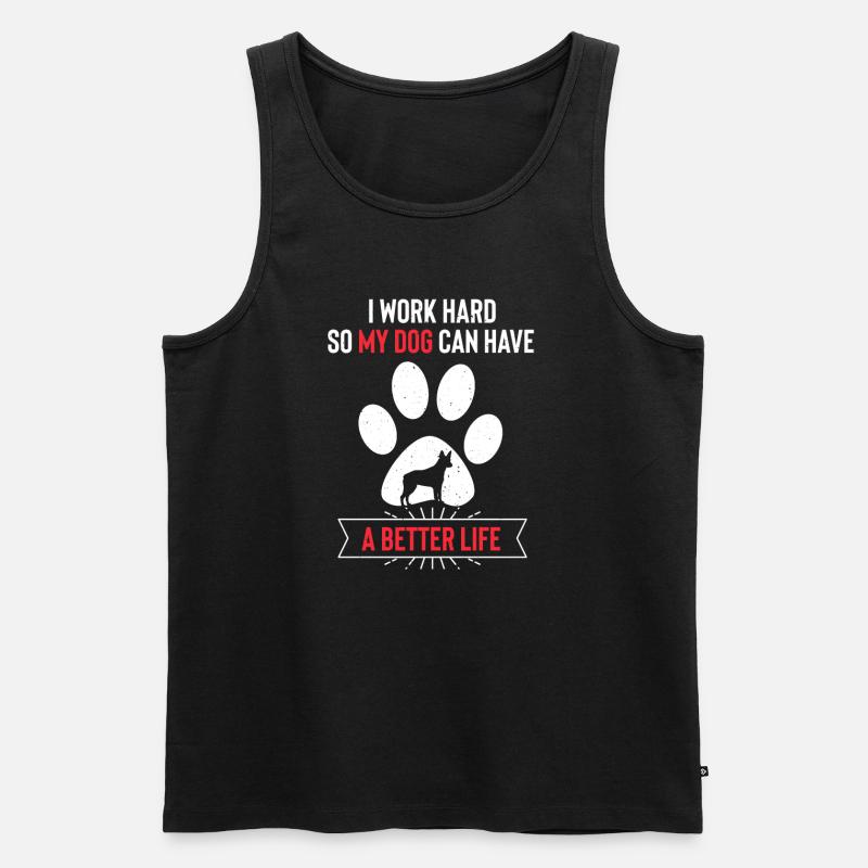 Australian Stumpy Tail Cattle Dog - Männer Premium Bio Tank Top - Schwarz