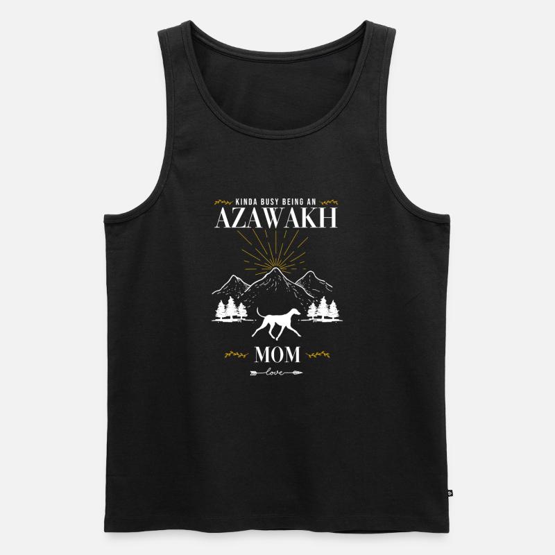 Azawakh - Männer Premium Bio Tank Top - Schwarz