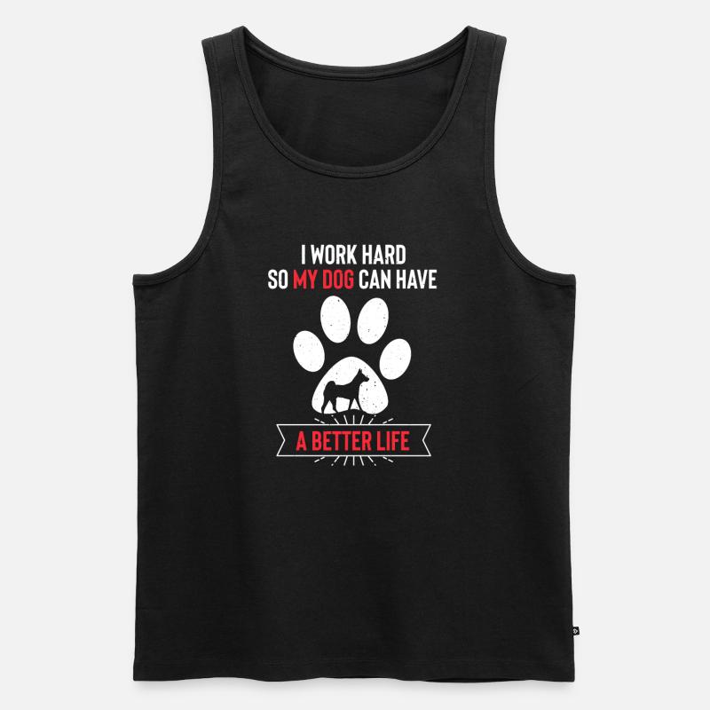 Basenji - Männer Premium Bio Tank Top - Schwarz