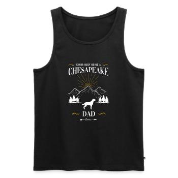 Chesapeake Bay Retriever - Männer Premium Bio Tank Top - Schwarz - Vorne - Michal (187cm)