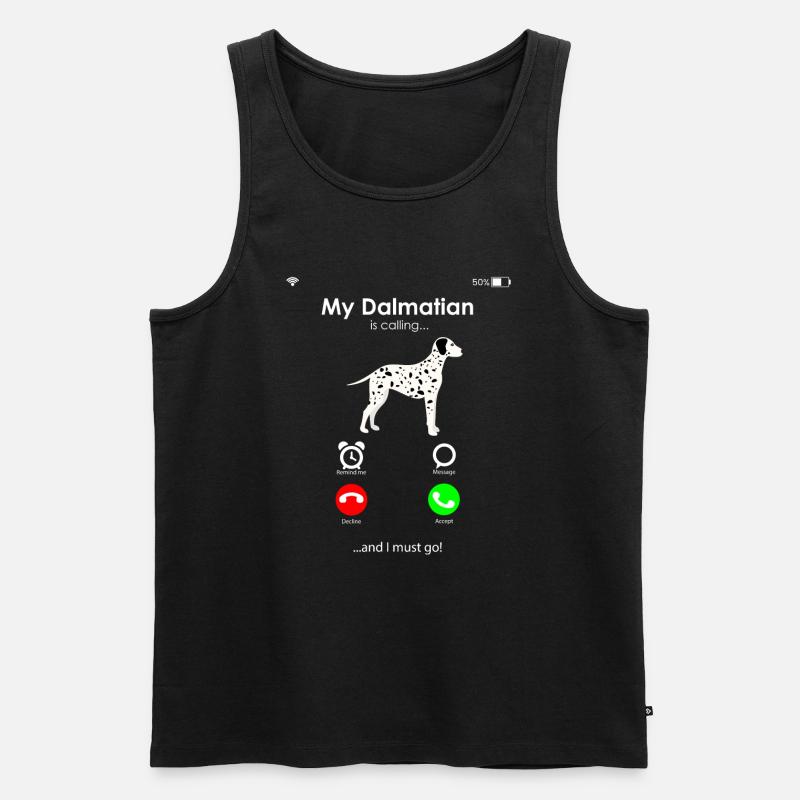 Dalmatiner - Männer Premium Bio Tank Top - Schwarz
