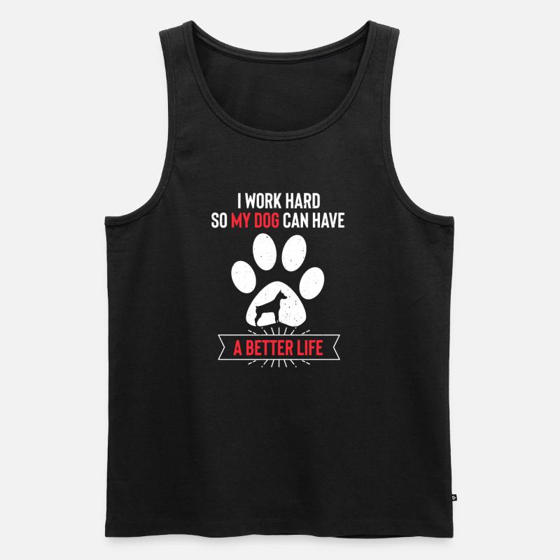 Dobermann - Männer Premium Bio Tank Top - Schwarz