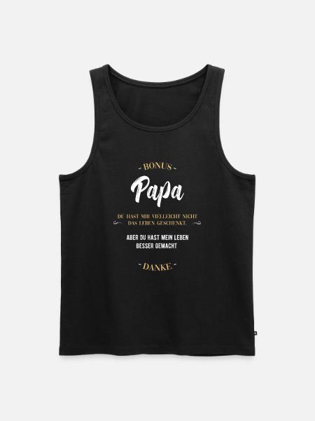 Bester Bonus - Männer Premium Bio Tank Top - Schwarz