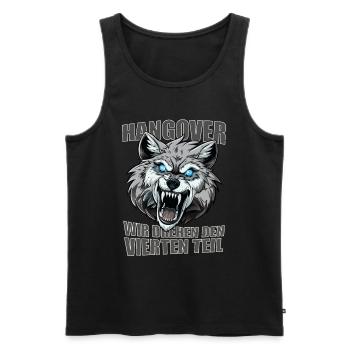 JGA Hangover Part 4 Wir drehen den vierten Teil. - Männer Premium Bio Tank Top - Schwarz - Vorne - Michal (187cm)