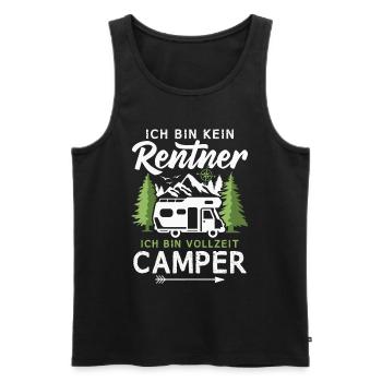 Wohnmobil Rentner Vollzeit Camper Camping - Männer Premium Bio Tank Top - Schwarz - Vorne - Michal (187cm)
