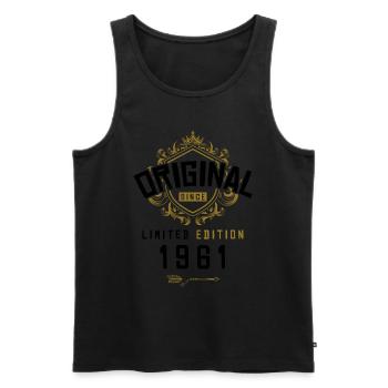1961 limited edition Geburtstag - Männer Premium Bio Tank Top - Schwarz - Vorne - Michal (187cm)