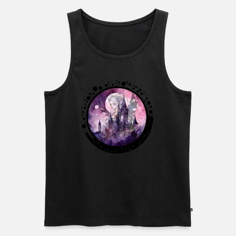 CircleFairy - Men's Premium Organic Tank Top - black