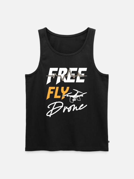 Free Fly Drone - Men's Premium Organic Tank Top - black