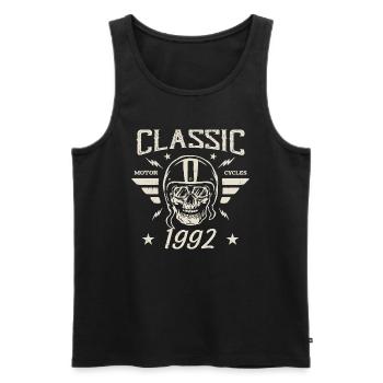 Cadeau D’anniversaire Classique Vintage Né en 1992 - Débardeur bio Premium Homme - noir - Devant - Michal (187cm)