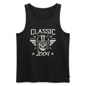 Cadeau D’anniversaire Classique Vintage Né en 2004 - Débardeur bio Premium Homme - noir - Devant - Michal (187cm)