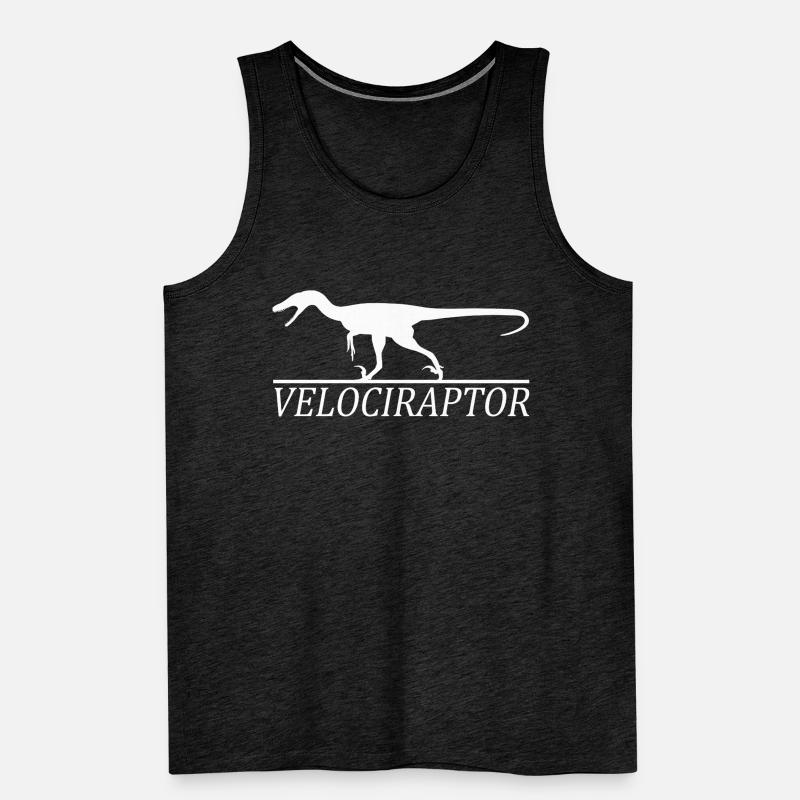 Velociraptor Dino Raptor Men's Premium Organic Tank Top