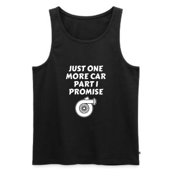 Just one more car part I promise - Men's Premium Organic Tank Top - black - Front - Michal (187cm)