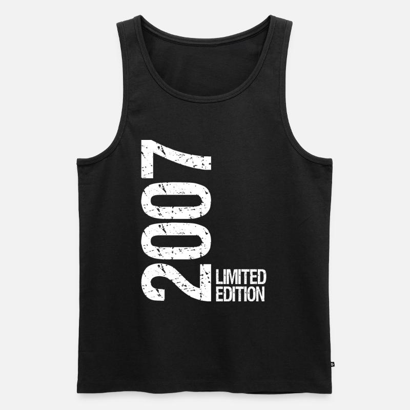 2007 limited edition - Männer Premium Bio Tank Top - Schwarz