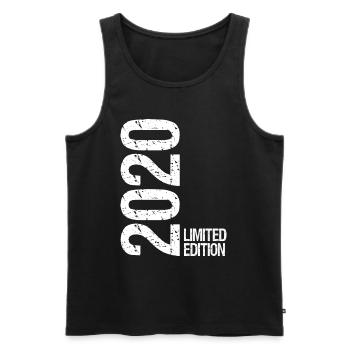 Édition limitée 2020 - Débardeur bio Premium Homme - noir - Devant - Michal (187cm)
