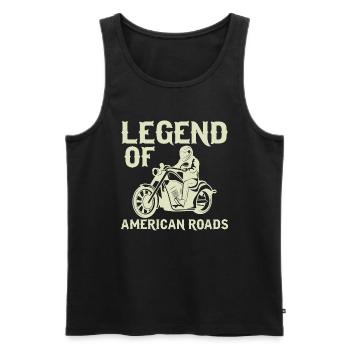 Legend of the American Roads - Men's Premium Organic Tank Top - black - Front - Michal (187cm)