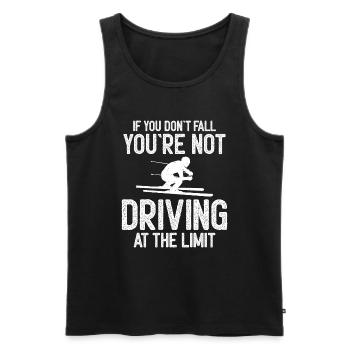 Wenn Sie Nicht Fallen Fahren Sie Nicht Am Limit - Männer Premium Bio Tank Top - Schwarz - Vorne - AI Model Male 178 light (178cm)