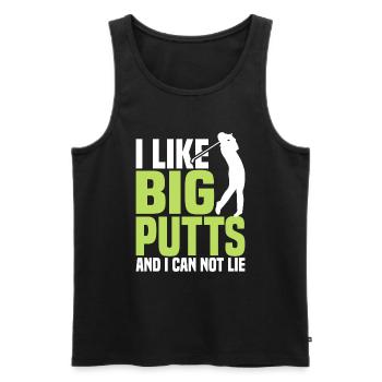I like big putts and I can't lie - Men's Premium Organic Tank Top - black - Front - Michal (187cm)