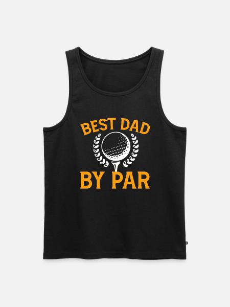 Best father of par - golf - Men's Premium Organic Tank Top - black