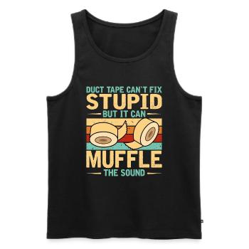 Lustiger Spruch Für Heimwerker - Männer Premium Bio Tank Top - Schwarz - Vorne - AI Model Male 178 light (178cm)