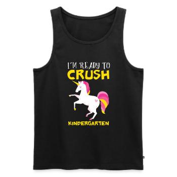 I am ready to destroy the kindergarten - Men's Premium Organic Tank Top - black - Front - AI Model Male 178 light (178cm)