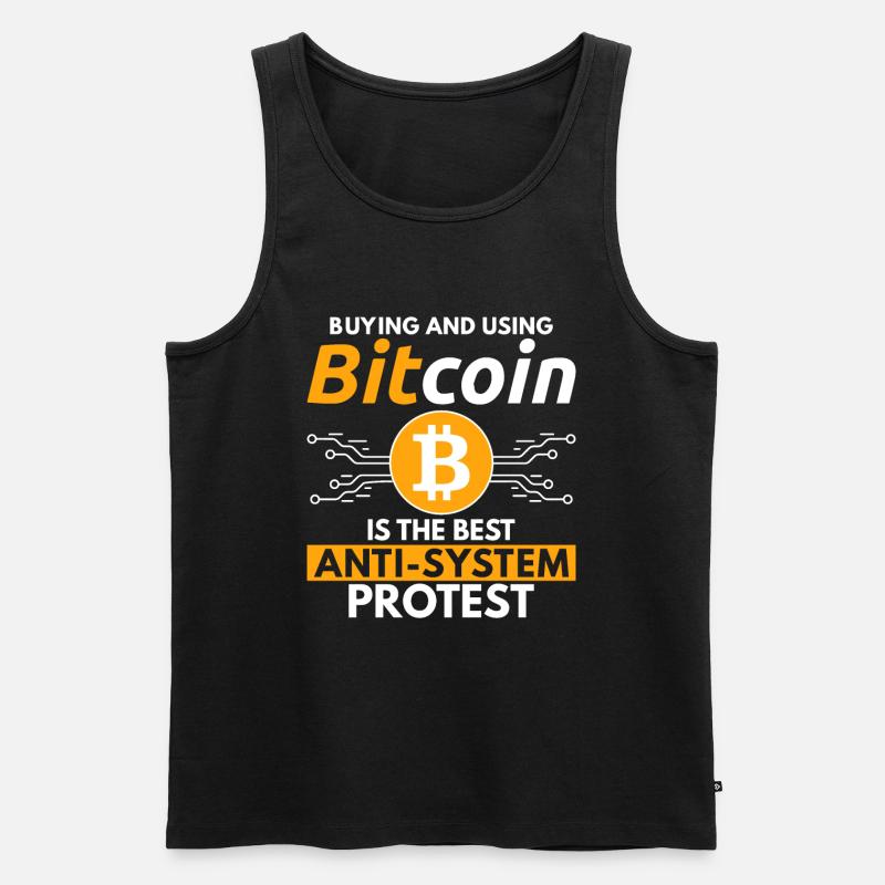 Acheter et utiliser Bitcoin - Débardeur bio Premium Homme - noir