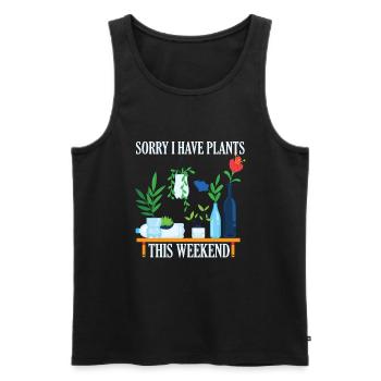 Je suis désolé de planter ce week-end - Débardeur bio Premium Homme - noir - Devant - Michal (187cm)
