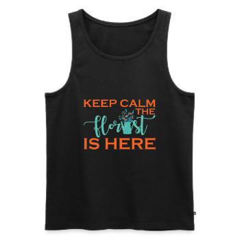 Ruhe Bewahren Der Florist Ist Da - Florist - Männer Premium Bio Tank Top - Schwarz - Vorne - AI Model Male 178 light (178cm)