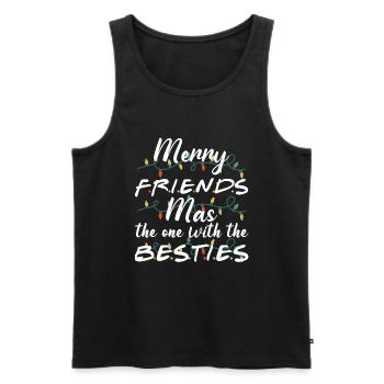 Merry Friends Mas celui avec le meilleur - Débardeur bio Premium Homme - noir - Devant - Michal (187cm)